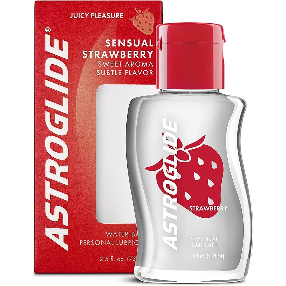 > Relaxation Zone > Flavoured Lubricants and Oils Astroglide Strawberry Lubricant 2.5oz   