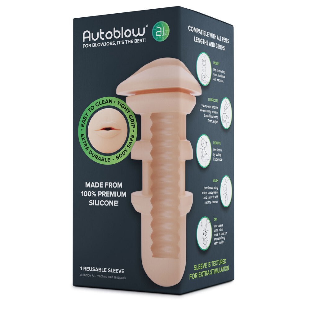> Sex Toys For Men > Vibrating Masturbators Autoblow A.I Reusable Mouth Sleeve   