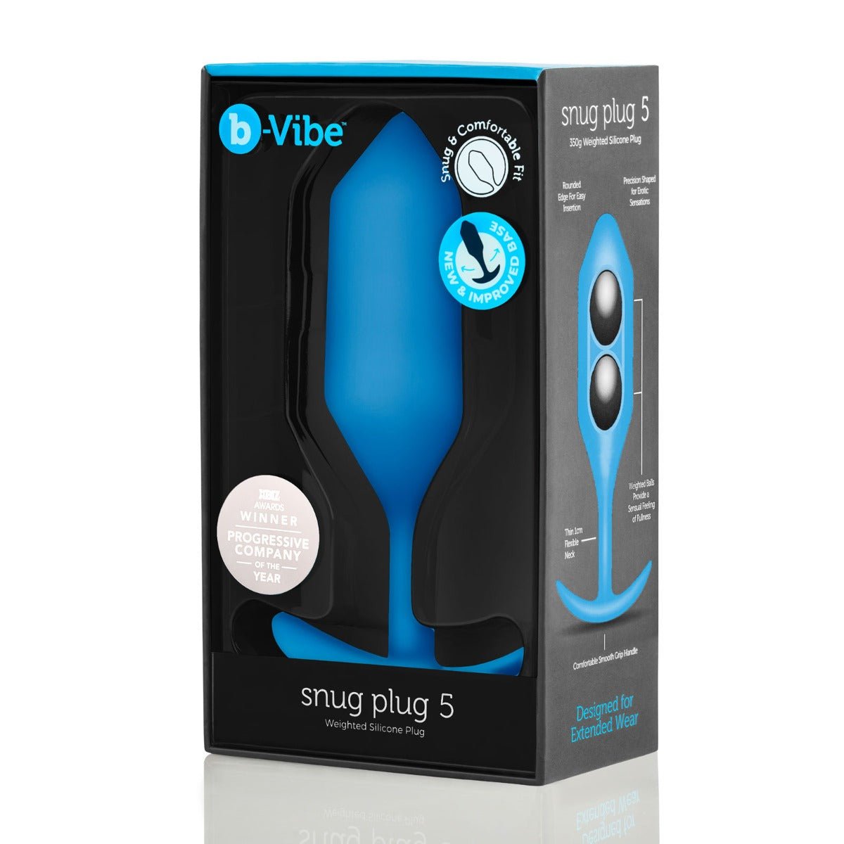 Butt Plugs B-Vibe Snug Plug 5 Butt Plug Blue   