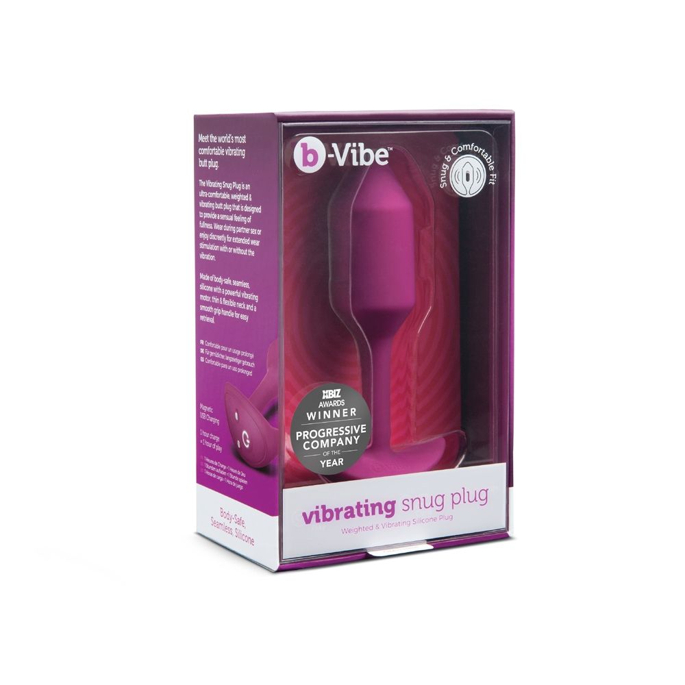 Vibrating Butt Plugs b-Vibe Vibrating Snug Plug Rose Medium   