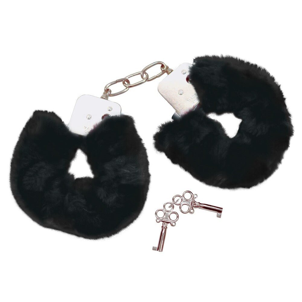 > Bondage Gear > Handcuffs Bad Kitty Black Plush Handcuffs   