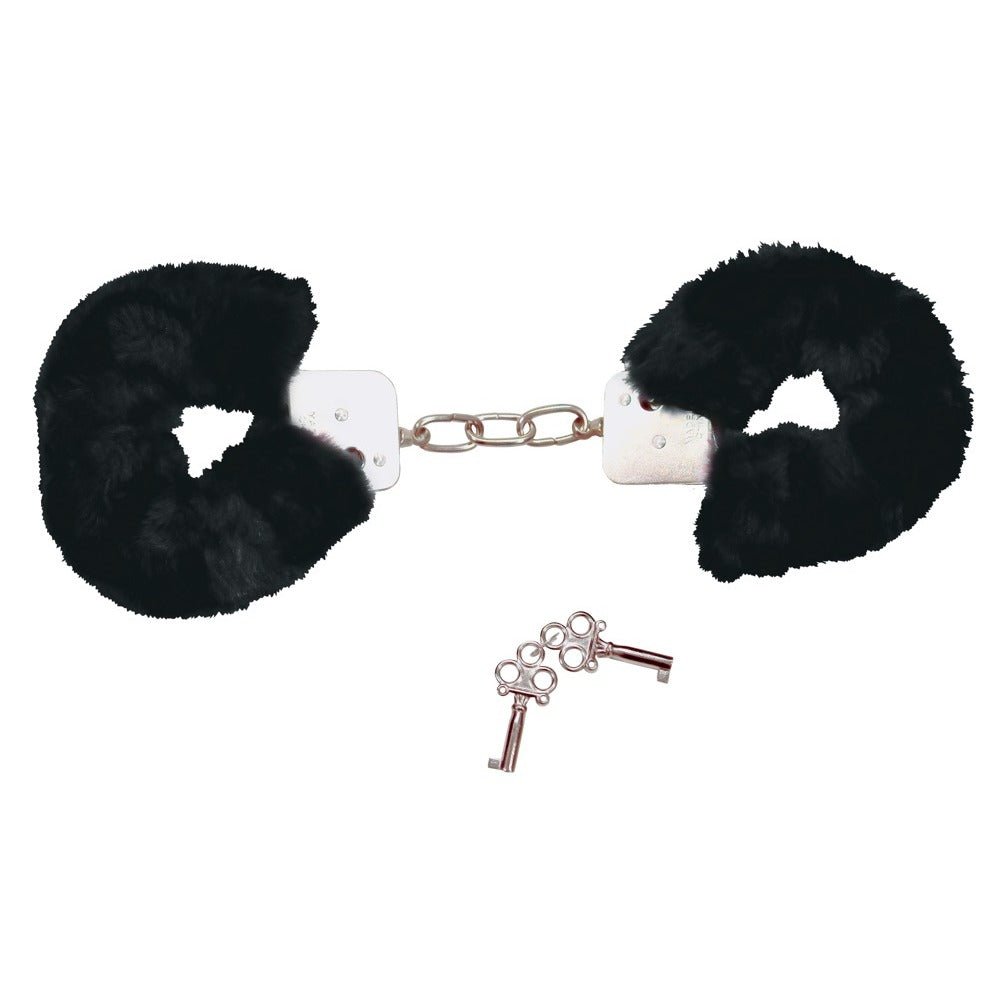 > Bondage Gear > Handcuffs Bad Kitty Black Plush Handcuffs   