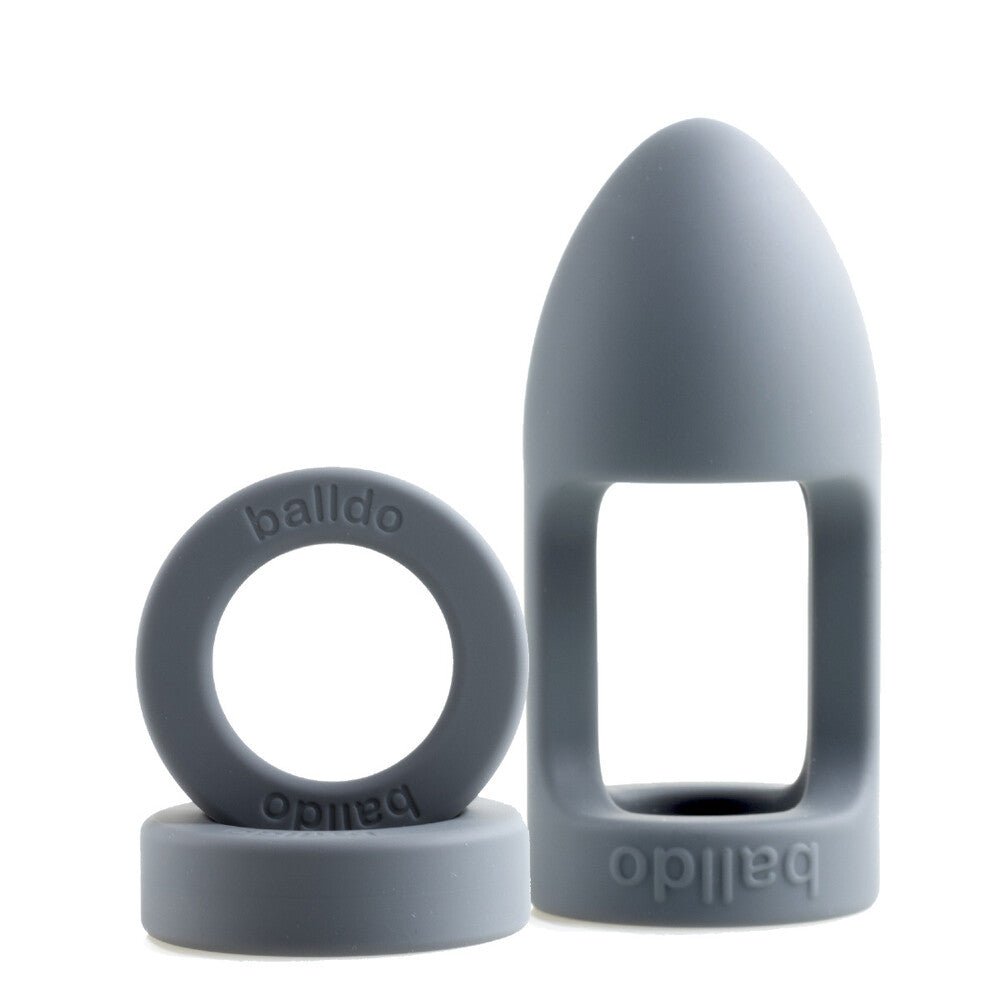 > Sex Toys For Men > Penis Sleeves Balldo The Worlds First Ball Dildo Steel Grey   