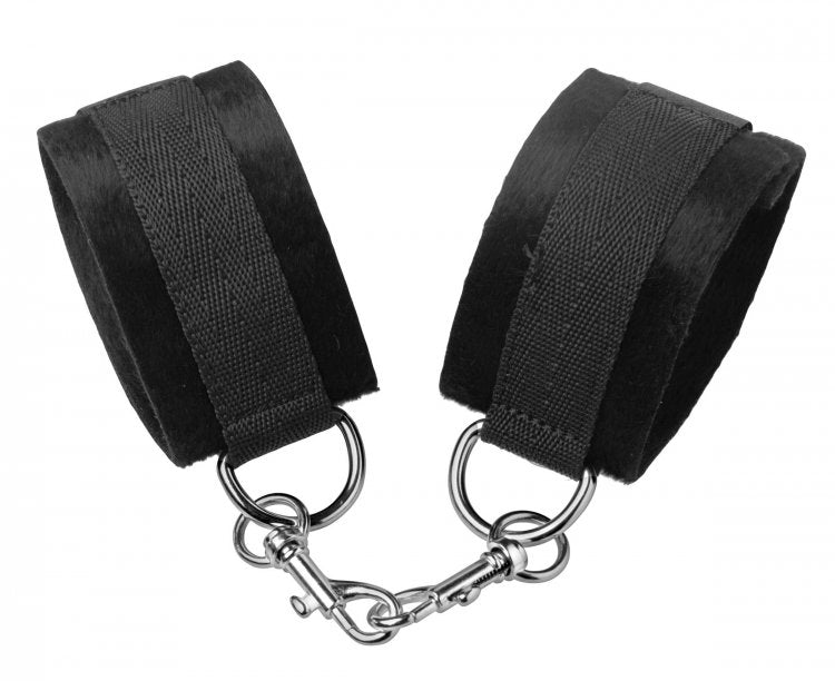 Handcuffs Beginner Fleece Cuff Set with Swivel Snap Hooks   