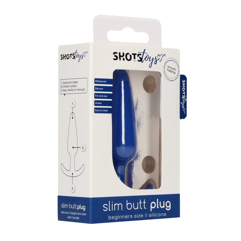 > Anal Range > Butt Plugs Beginners Size Slim Butt Plug Blue   