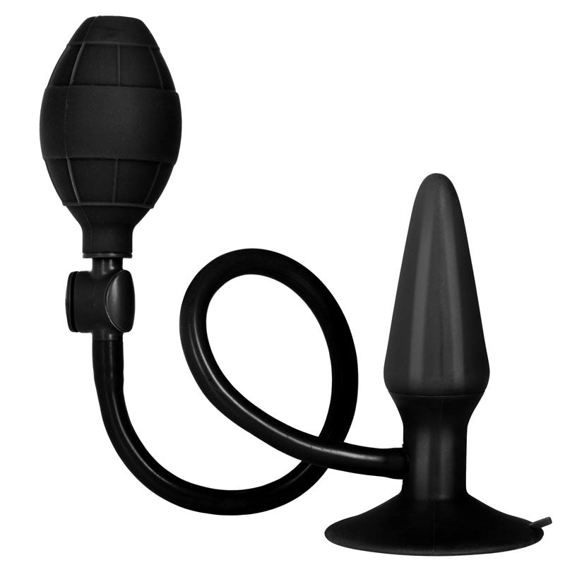 > Anal Range > Anal Inflatables Black Booty Call Pumper Silicone Inflatable Small Anal Plug   