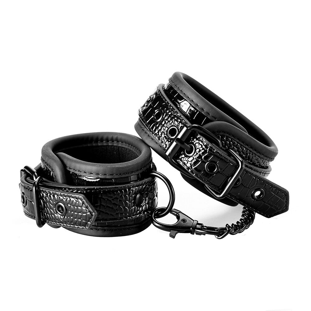 > Bondage Gear > Restraints Blaze Luxury Fetish Ankle Cuffs Black   