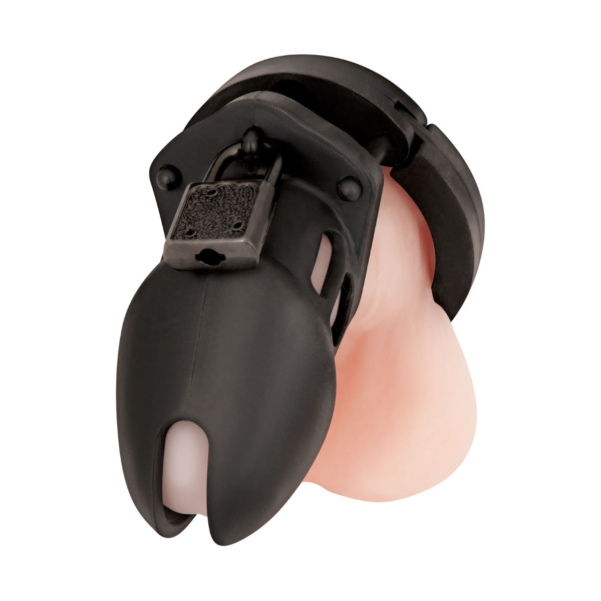 Chastity Devices SILICONE CHASTITY COCK CAGE - BLACK   