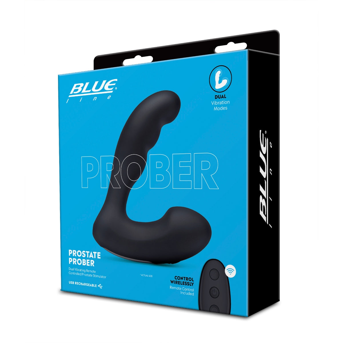Blue Line | Prober Dual Vibrating Remote Controlled Prostate Stimulator