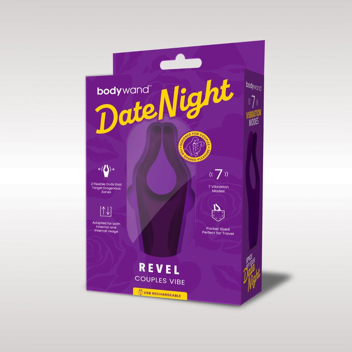 Vibrators Bodywand Date Night Revel Couples Vibe - Purple   