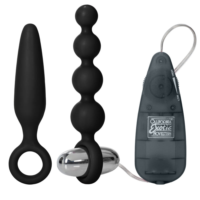 Vibrating Butt Plugs Booty Call Vibro Anal Kit   