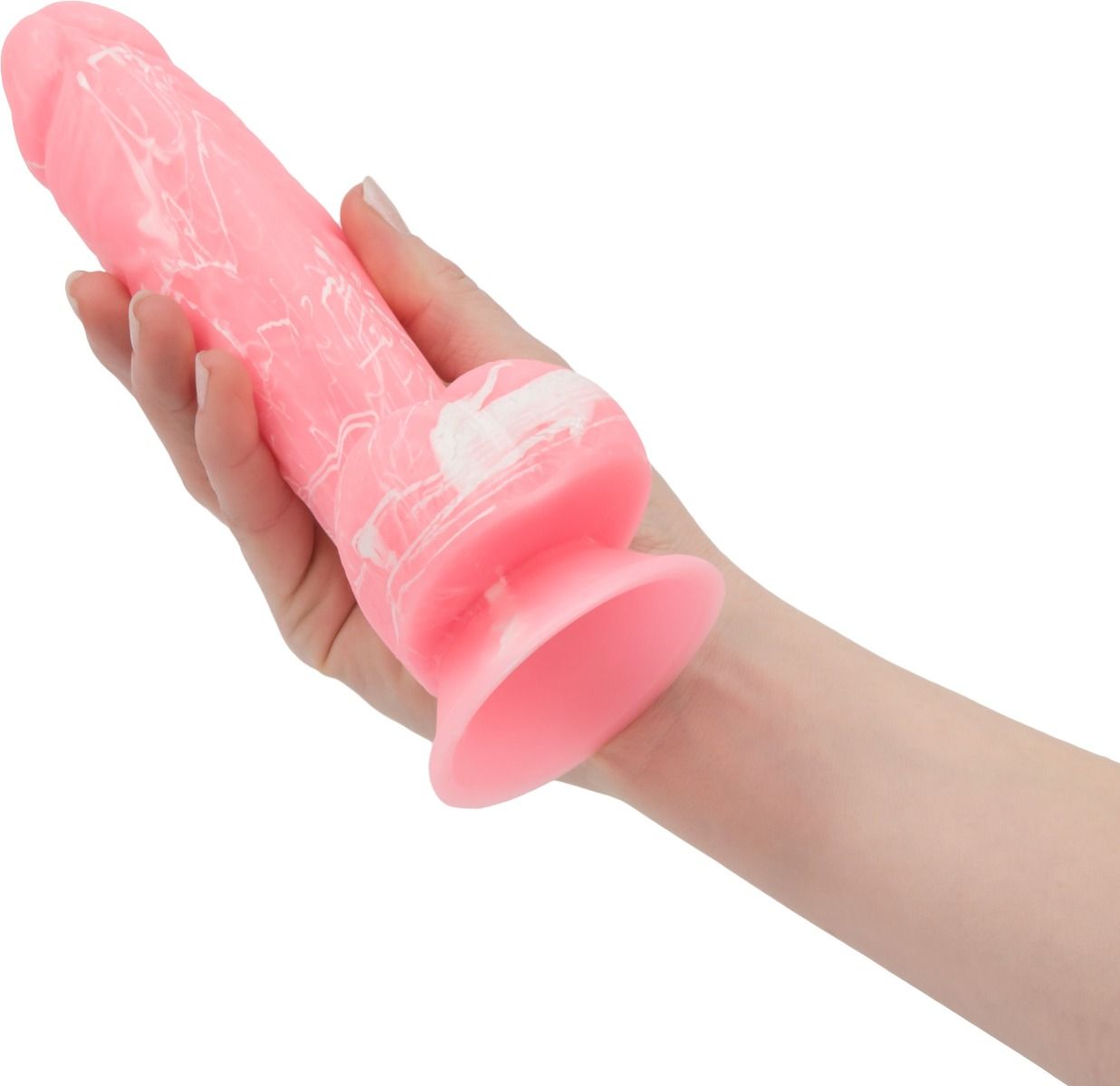 Suction Base Dildos BRANDON 7.5 Pink  Glow In Dark"   