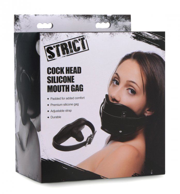 Blindfolds & Gags Cock Head Silicone Mouth Gag   