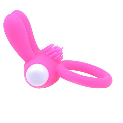 > Sex Toys For Men > Love Ring Vibrators Cock Ring With Rabbit Ears Pink   