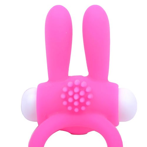 > Sex Toys For Men > Love Ring Vibrators Cock Ring With Rabbit Ears Pink   