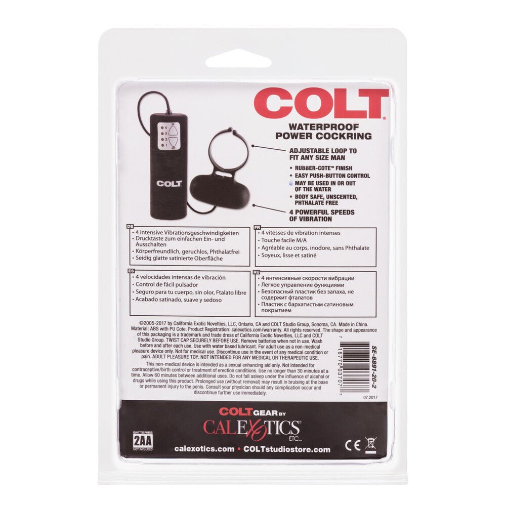 COLT Power Cock Ring - Waterproof Vibrating Ring for Men | ~Product Tags~