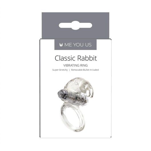 Vibrating Cock Rings Me You Us Classic Rabbit Cock Ring Transparent   