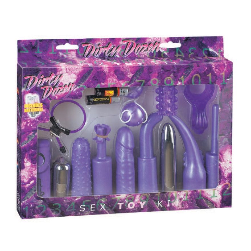 Sex Toy Kits Seven Creations Dirty Dozen Couples Kit Purple   