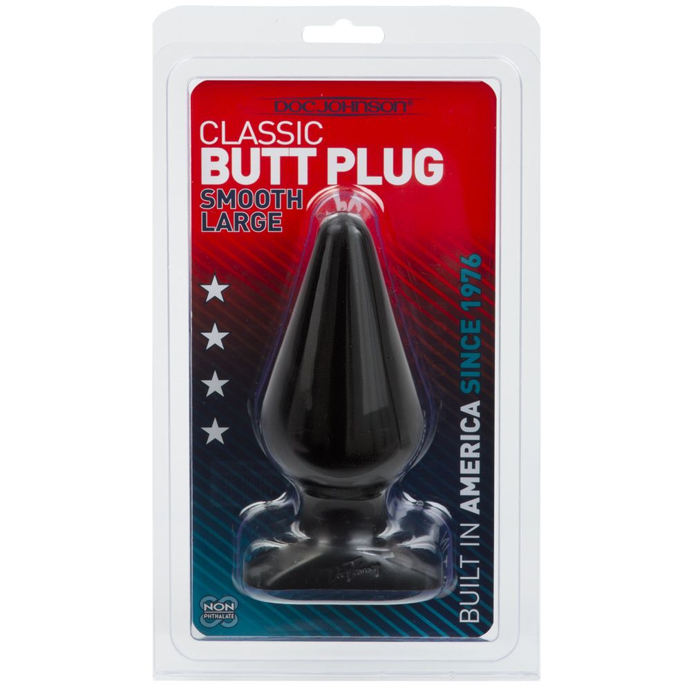 Butt Plugs Doc Johnson Classic Butt Plug Black Large   