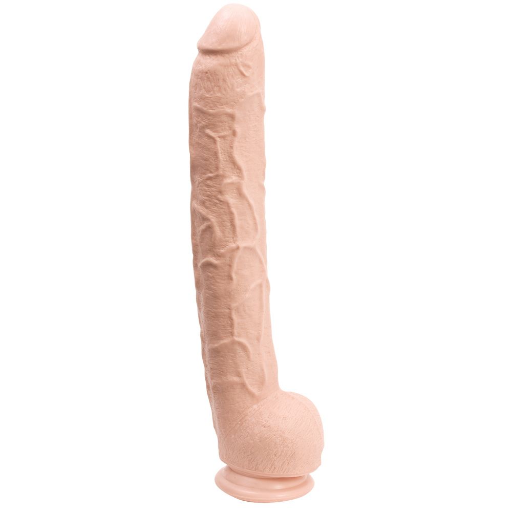 Suction Base Dildos Doc Johnson Classic Dick Rambone Cock Flesh 17in   