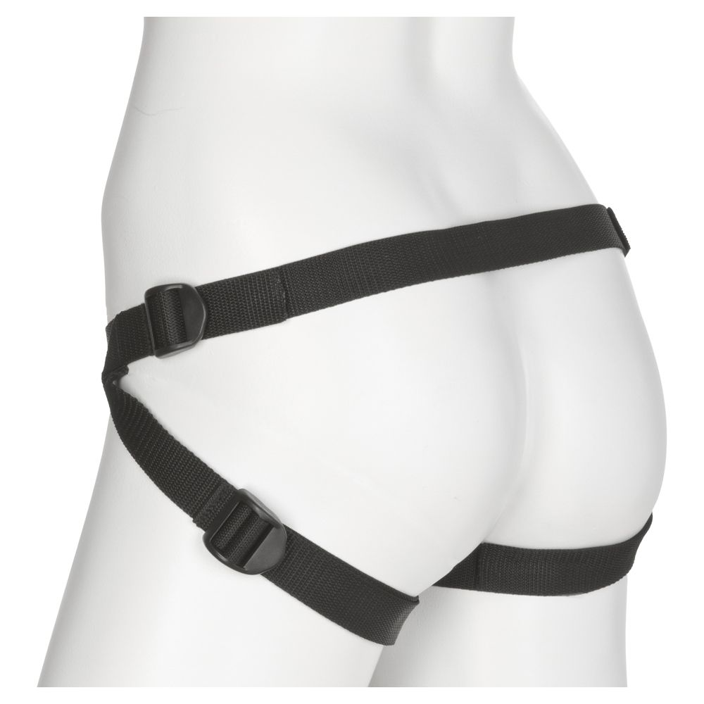 Strap On Harness Doc Johnson Vac-U-Lock Platinum Luxe Harness With Plug Black   