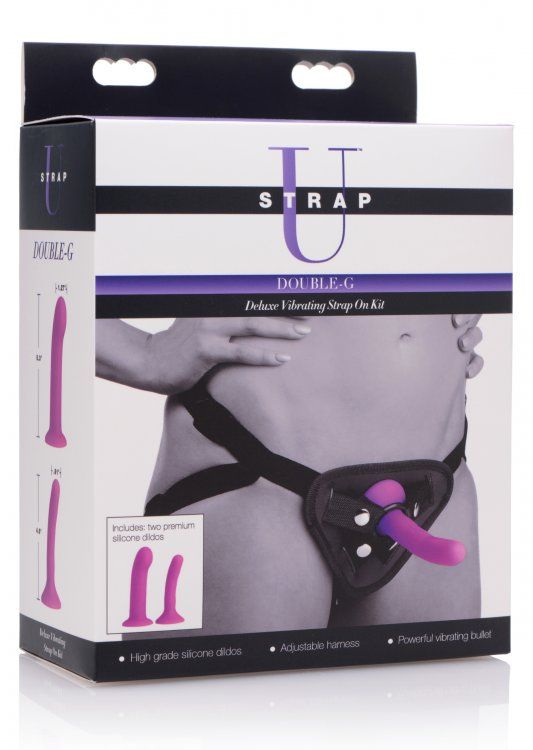 Strap On Harness Double G Deluxe Vibrating Strap-On Kit   