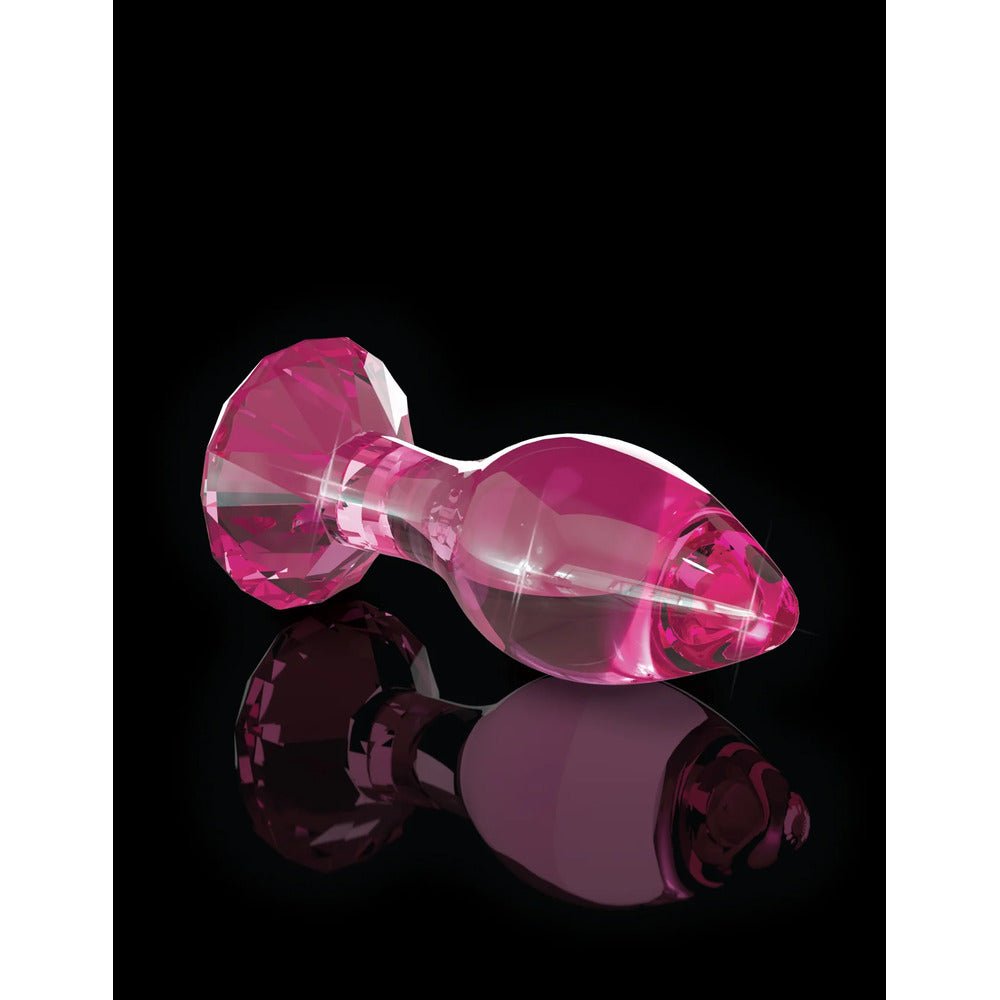 > Anal Range > Jewel Butt Plugs Icicles No.79 Pink Crystal Glass Butt Plug   