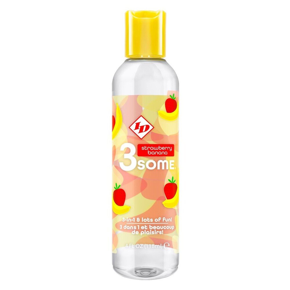 > Relaxation Zone > Flavoured Lubricants and Oils ID 3some Strawberry Banana 3 In 1 Lubricant 118ml   