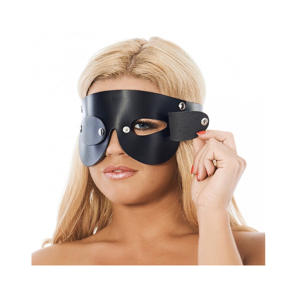 > Bondage Gear > Masks Leather Blindfold With Detachable Blinkers   