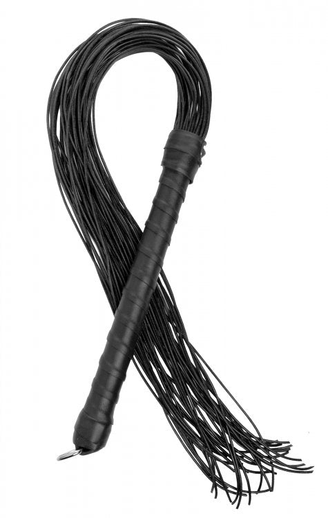 Whips & Paddles Leather Cord Flogger   