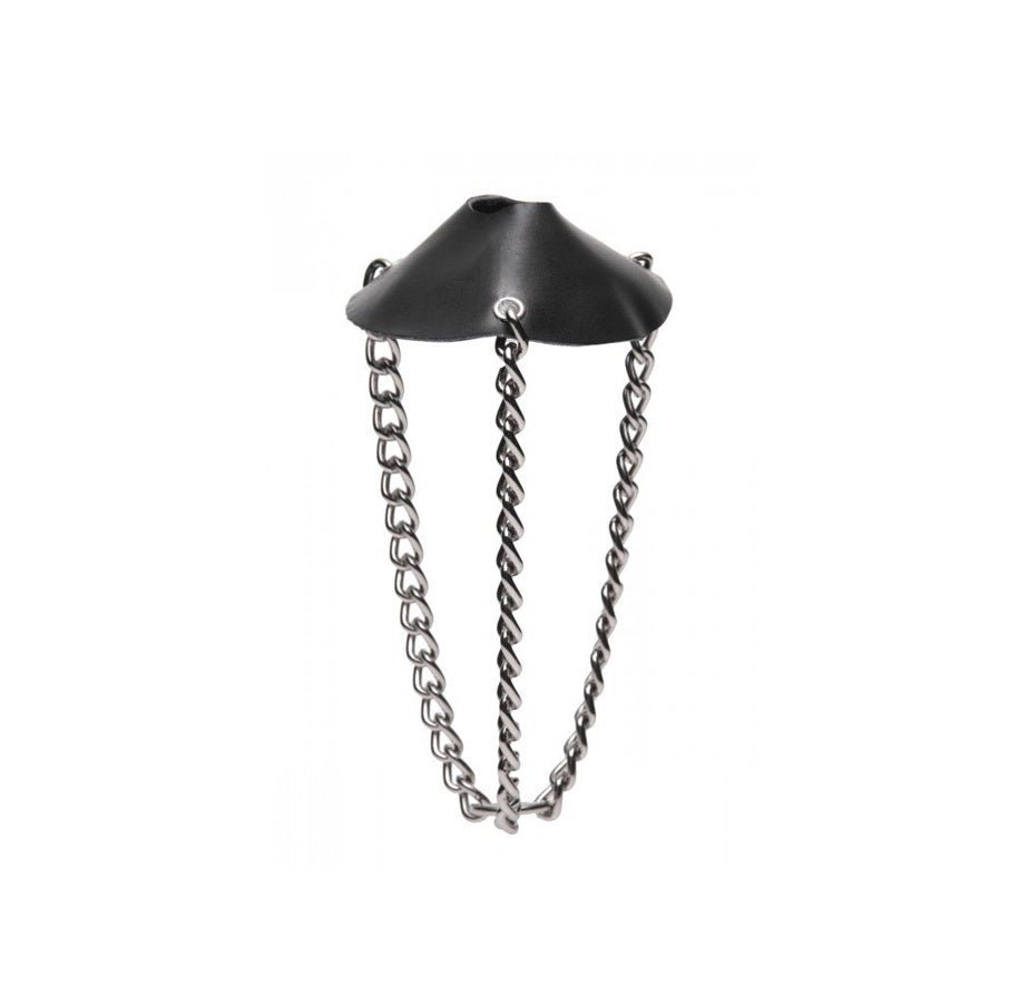 Cock & Ball Toys Leather Parachute Ball Stretcher   