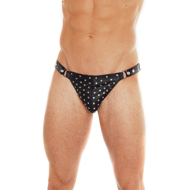 > Clothes > Leather Leather Studded Brief   