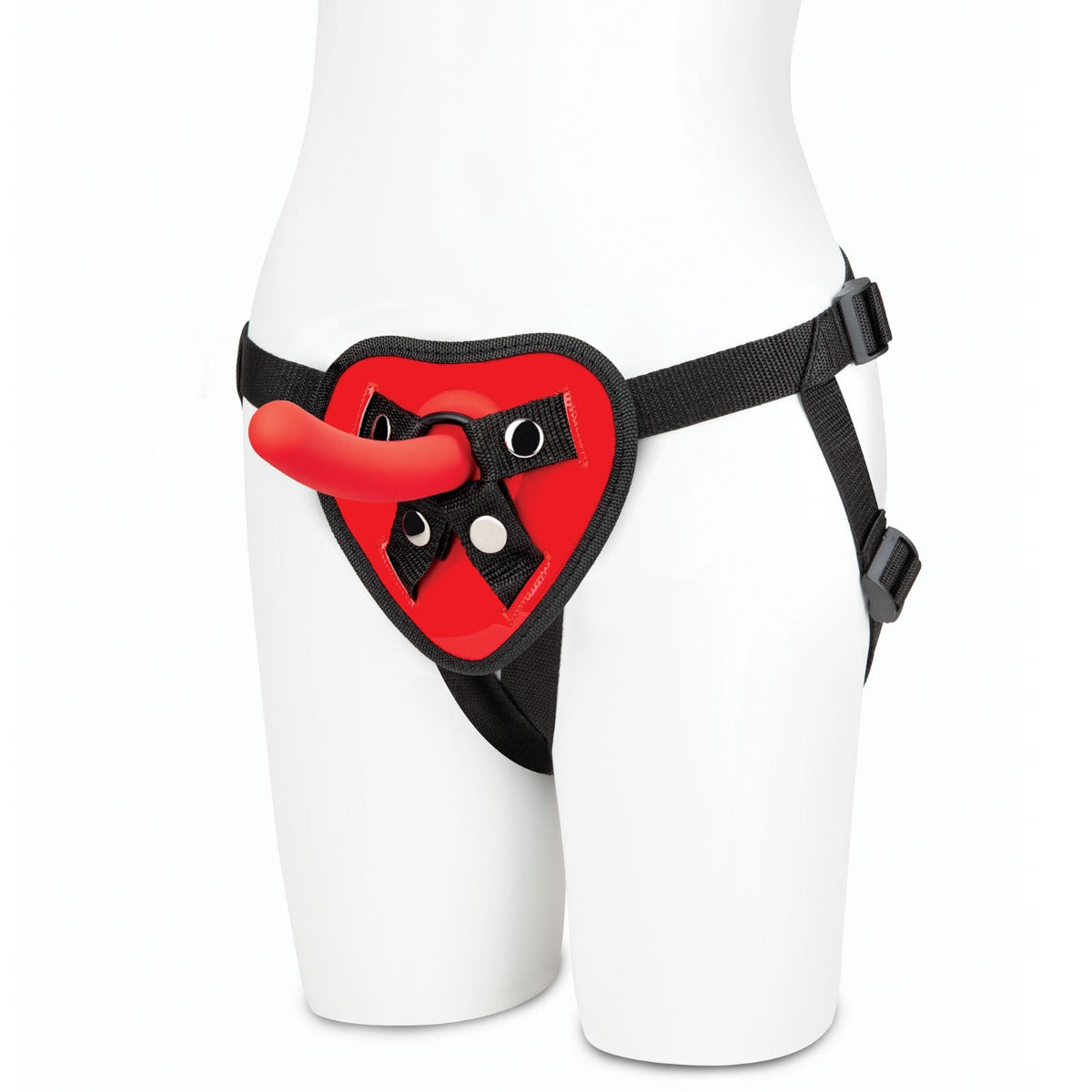 Strap On Harness RED HEART STRAP ON HARNESS & 5"" DILDO SET""   