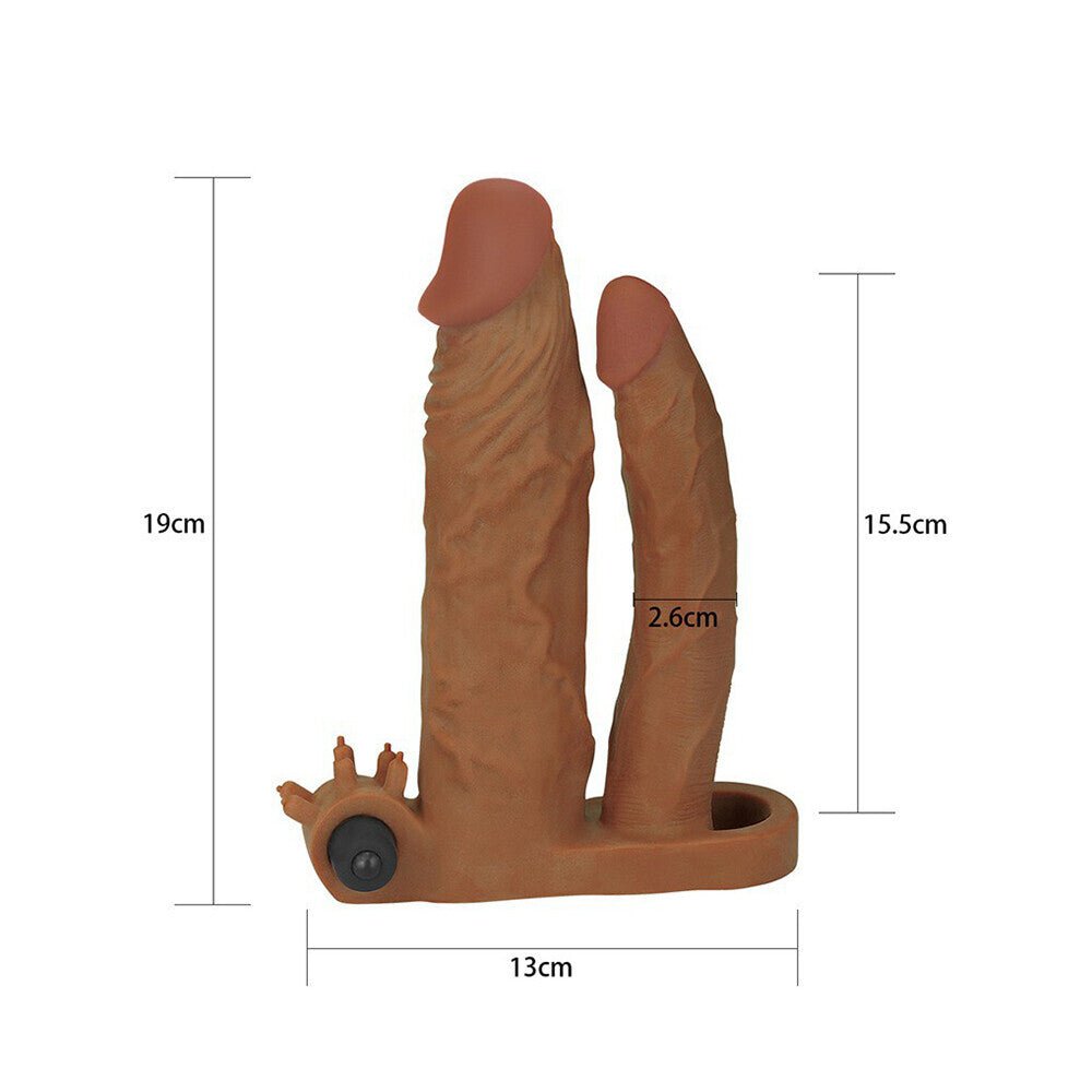 > Sex Toys For Men > Penis Extenders Lovetoy 2 Inch Vibrating Double Pleasure Extender   