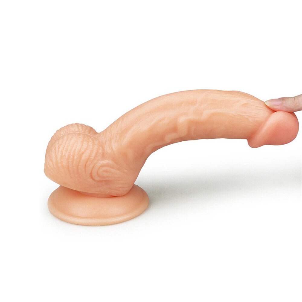 > Realistic Dildos and Vibes > Realistic Dildos Lovetoy 8 Inch The Ultra Soft Dude Dildo   