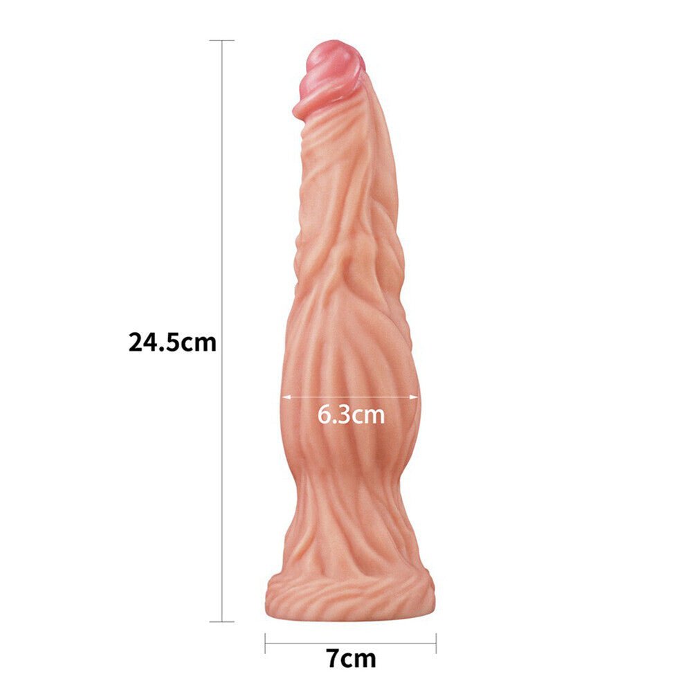 > Sex Toys > Other Dildos Lovetoy 9.5 Inch Dual Layered Silicone Cock Flesh Pink   