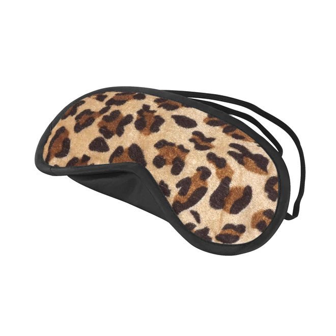 Blindfolds & Gags Lux Fetish Peek-A-Boo Love Mask Leopard Print   