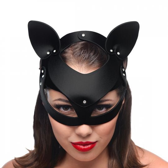 > Bondage Gear > Bondage Hoods Master Series Bad Kitten Leather Cat Mask   