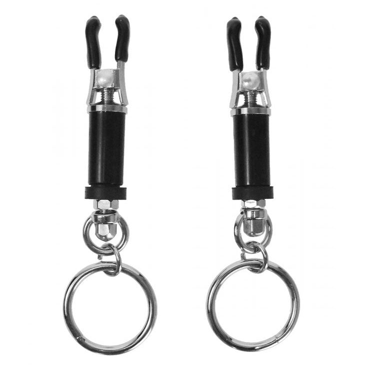 > Bondage Gear > Nipple Clamps Master Series Bondage Ring Barrel Nipple Clamps   