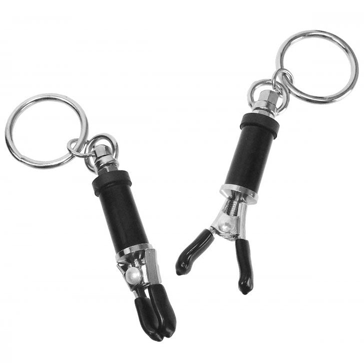 > Bondage Gear > Nipple Clamps Master Series Bondage Ring Barrel Nipple Clamps   