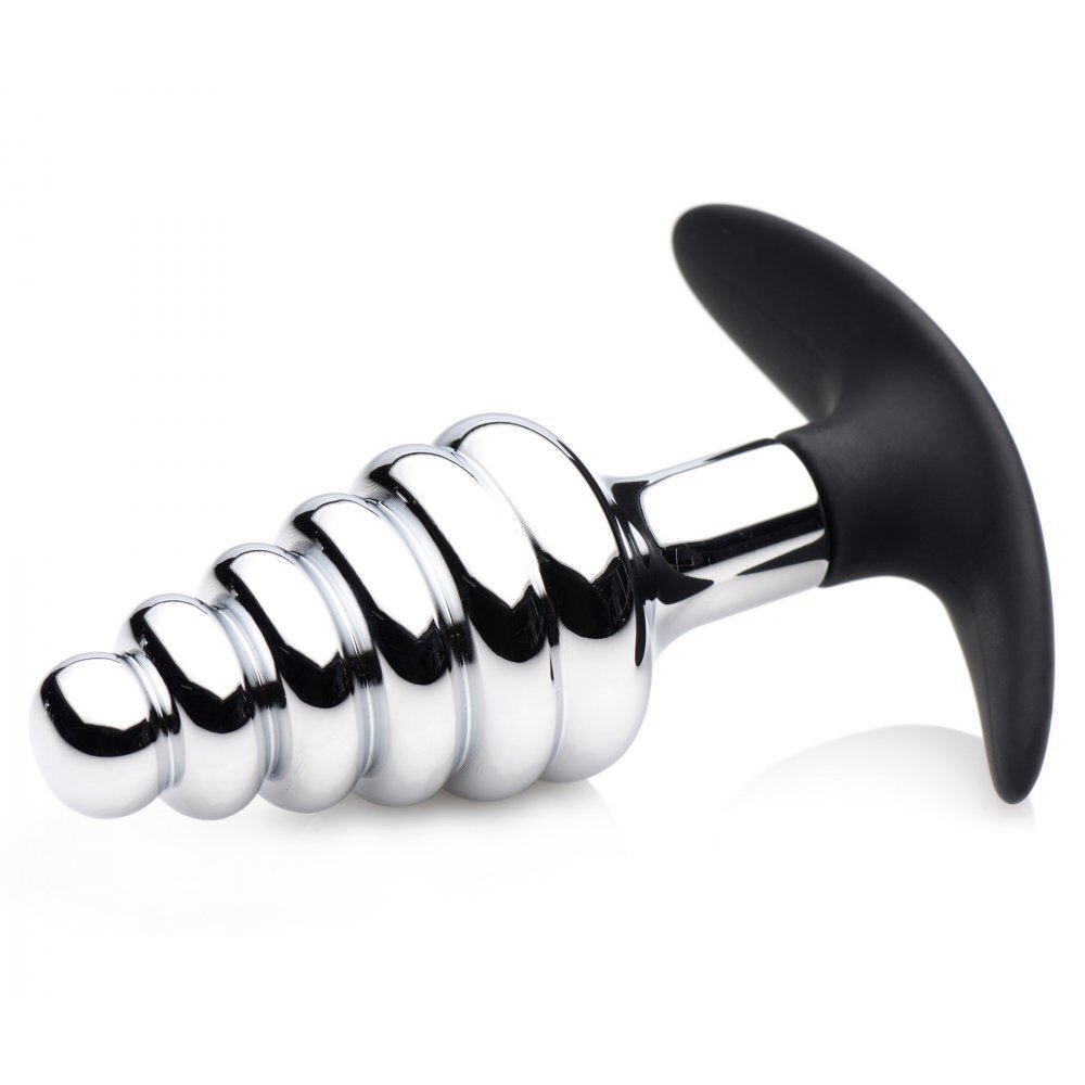 > Anal Range > Butt Plugs Master Series Dark Hive Metal And Silicone Ribbed Anal Plug   