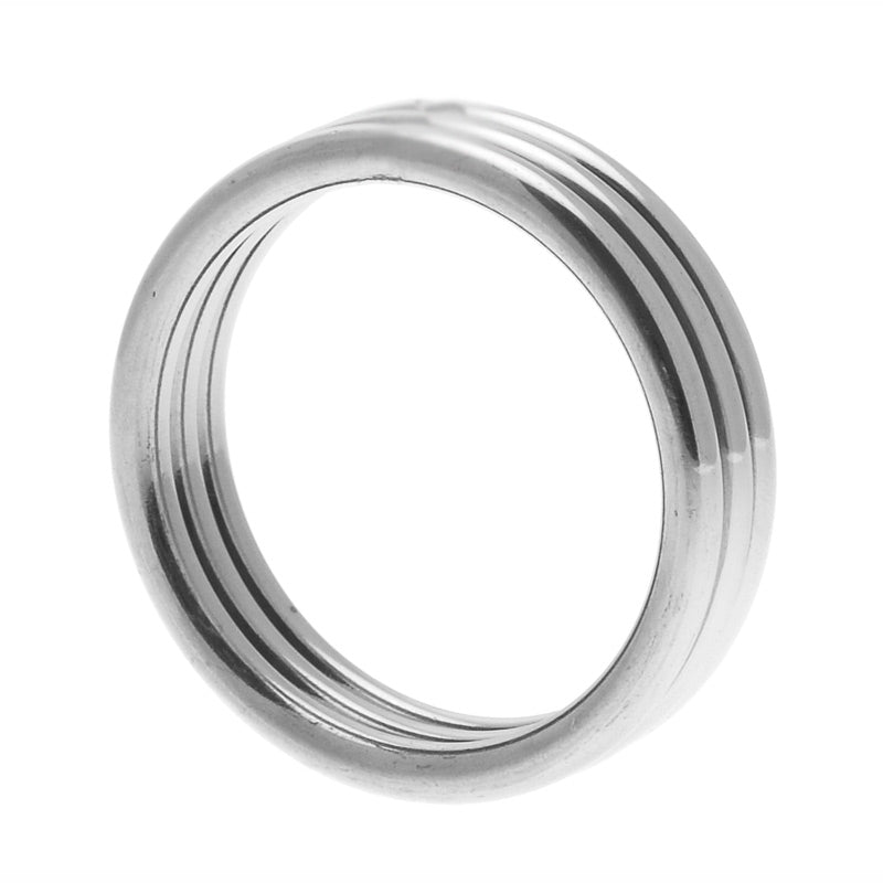 > Bondage Gear > Bondage Cock Rings Master Series Echo Stainless Steel Triple Cock Ring ML   