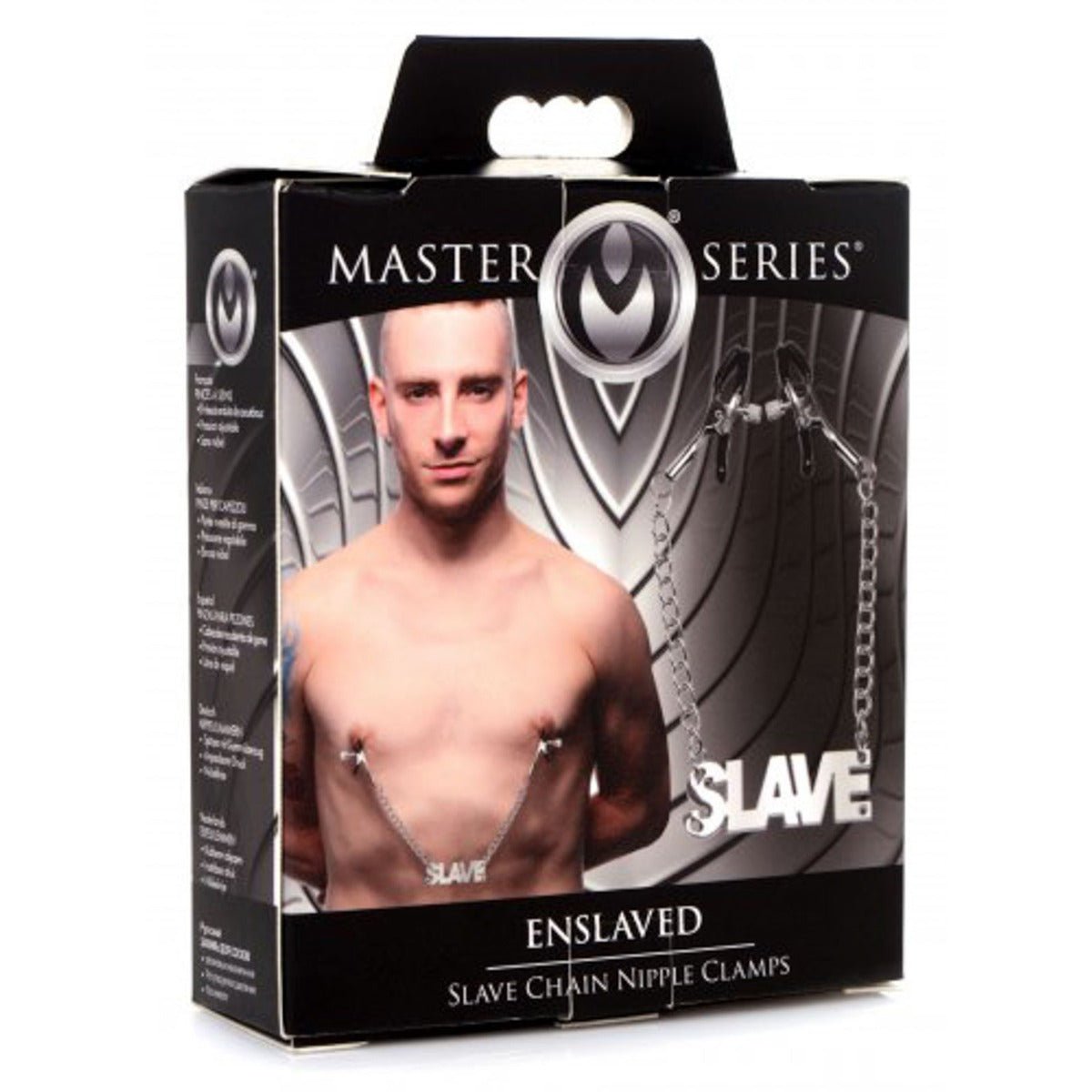 Nipple Play Master Series Enslaved Slave Chain Nipple Clamps   
