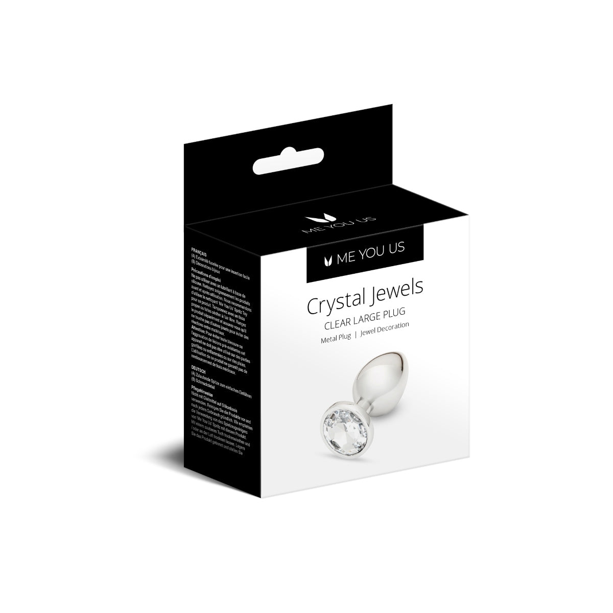 Butt Plugs Me You Us Crystal Jewels Clear Large   