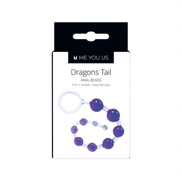 Anal Beads Me You Us Dragonz Tail Anal Beads Violet   