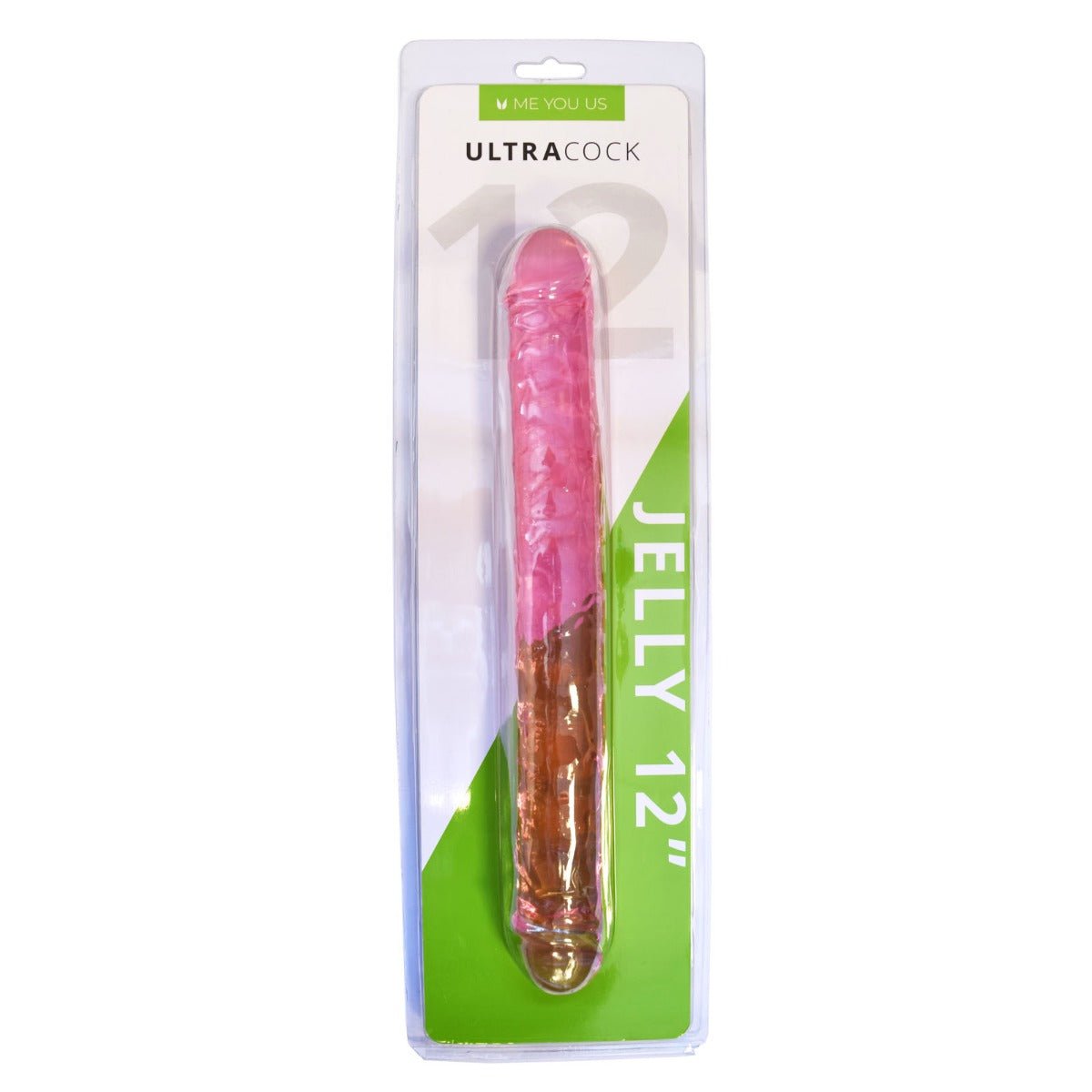 Dildos Me You Us Ultra Cock Pink Jelly Double Ended Dildo (12)"   
