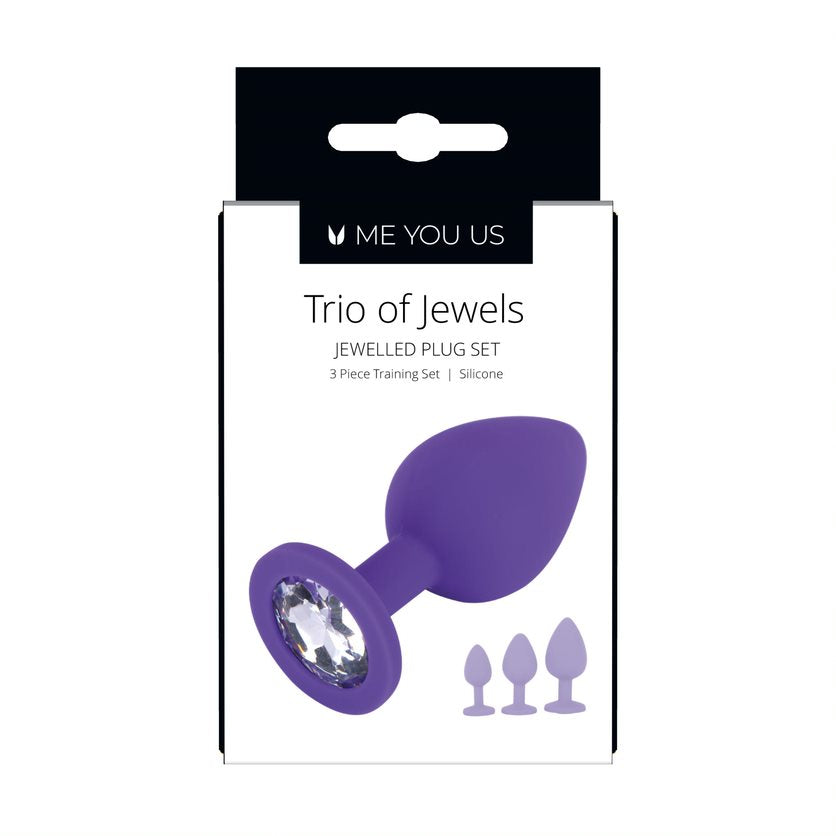 Butt Plugs Me You Us Trio Of Jewels Purple   