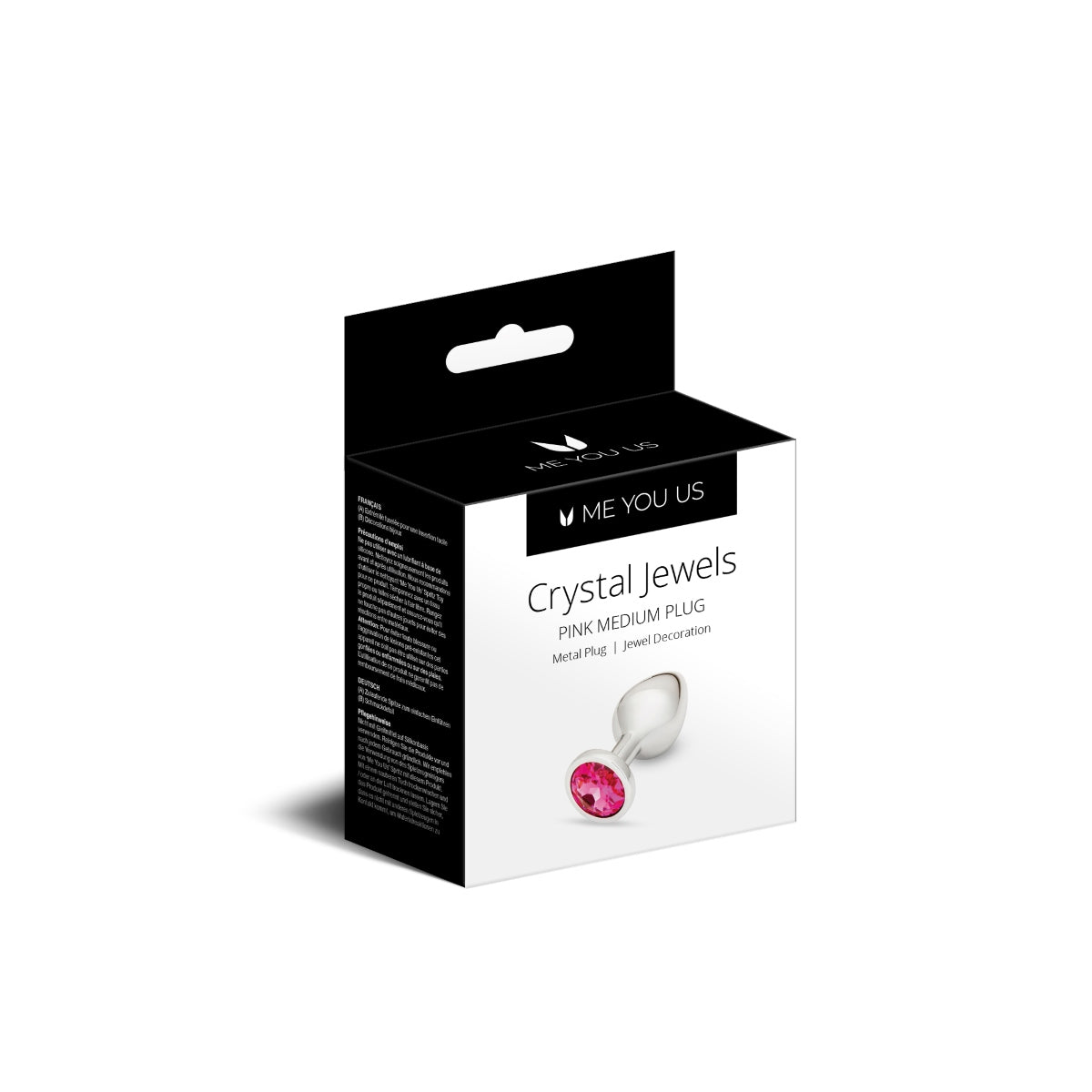 Butt Plugs Me You Us Crystal Jewels Pink Medium   