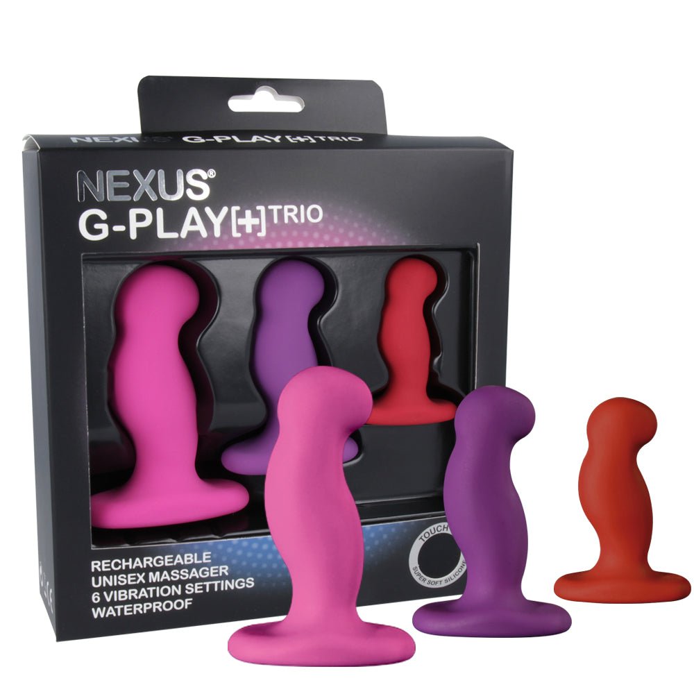 Butt Plugs Nexus GPLAYTRIO Vibrator Pack S/M/L   