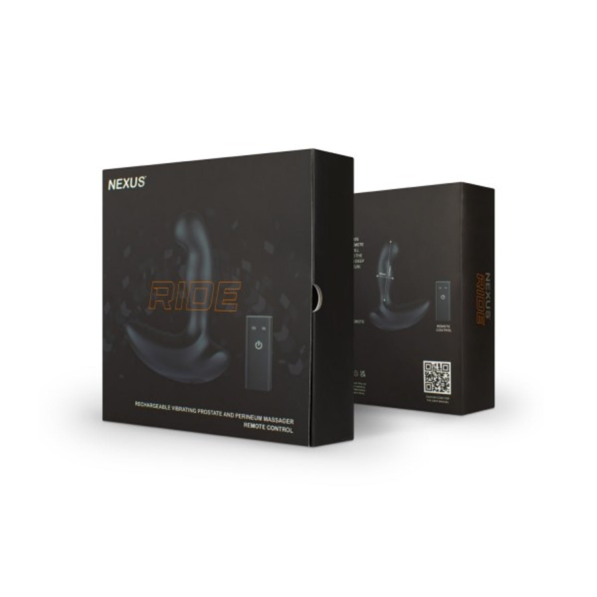 Prostate Massagers Nexus RIDE Remote Control Prostate Dual Motor Vibrator Black   
